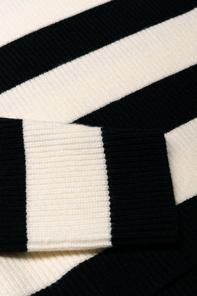 Stripe Jersey Black And White (1)