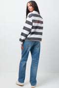 Collar Stripe Tracktop White And Grey (2)