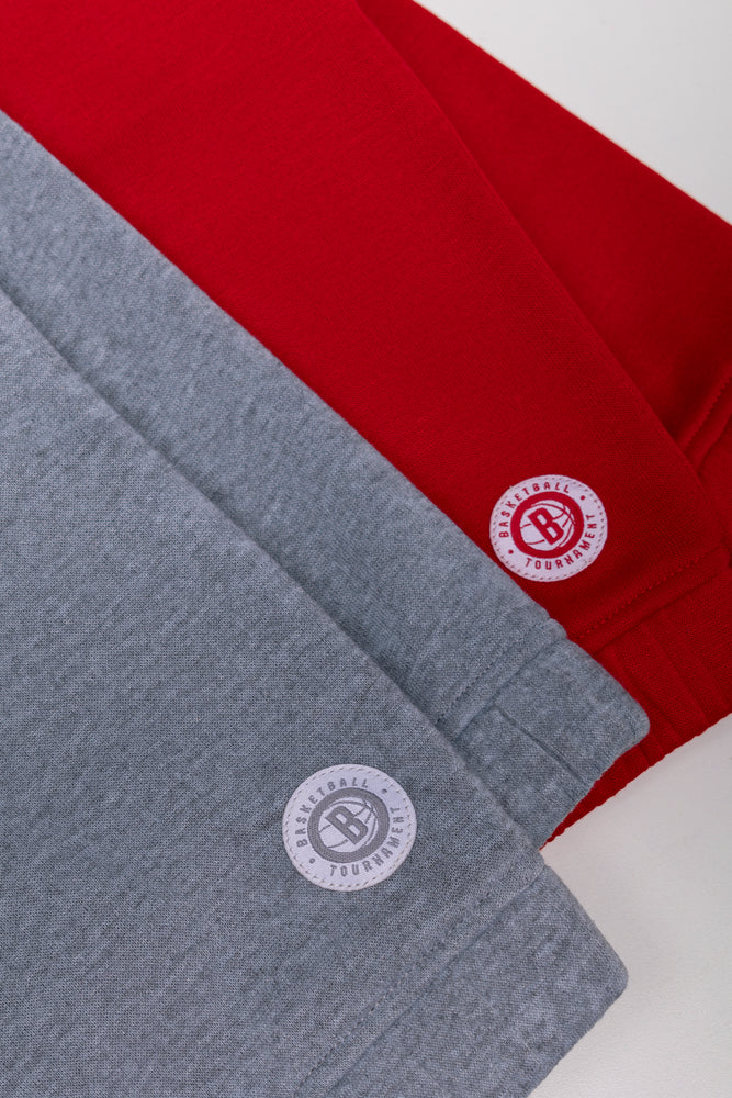 2 Pack Hoodies Red And Grey