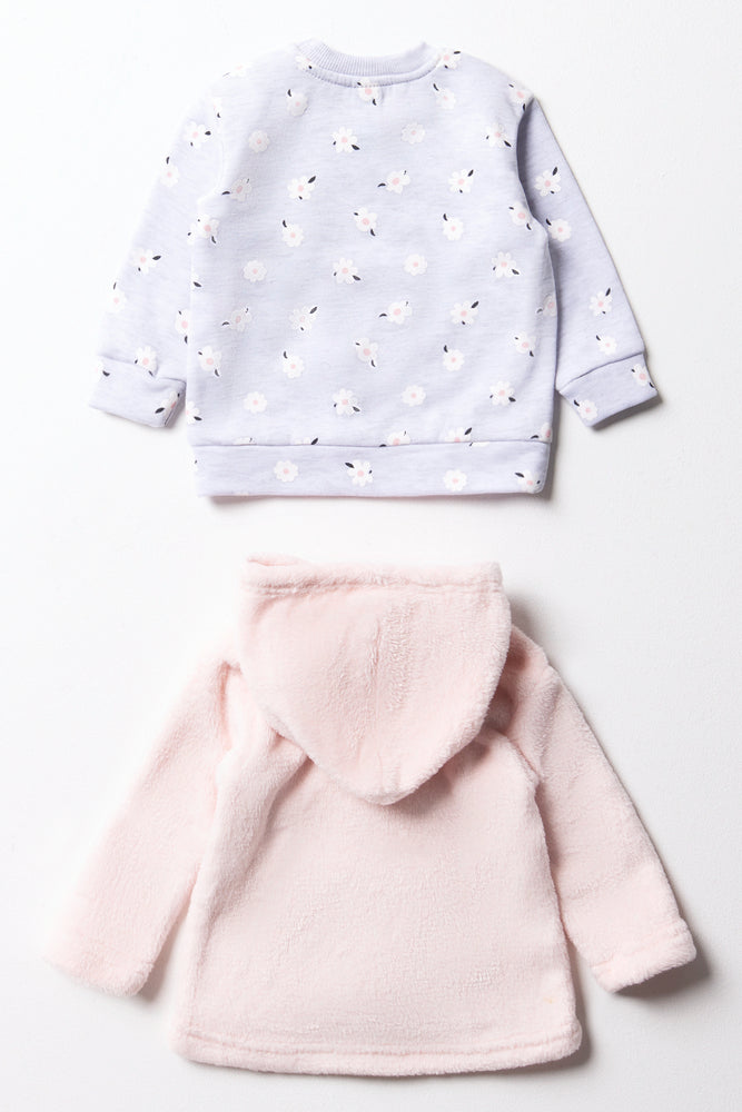 2 Pack Tracktops Grey And Pink (2)