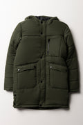 Puffer Parka Jacket Green
