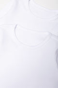 2 Pack Long Sleeve Vests White (1)
