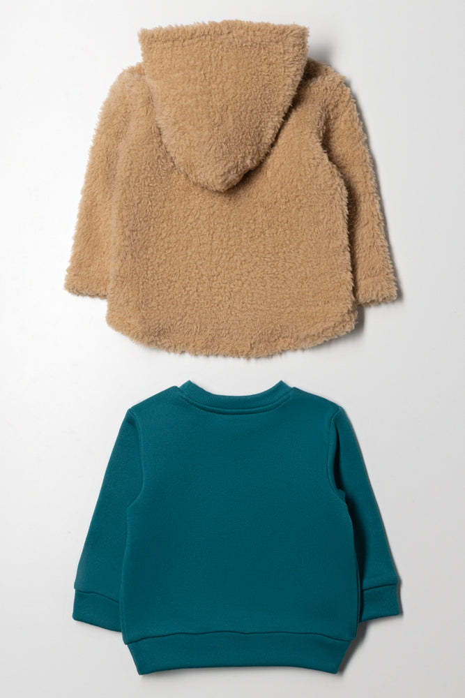 2 Pack Tracktops Teal And Natural (3)