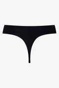 2 Pack Lazer Thong Panty Black (2)