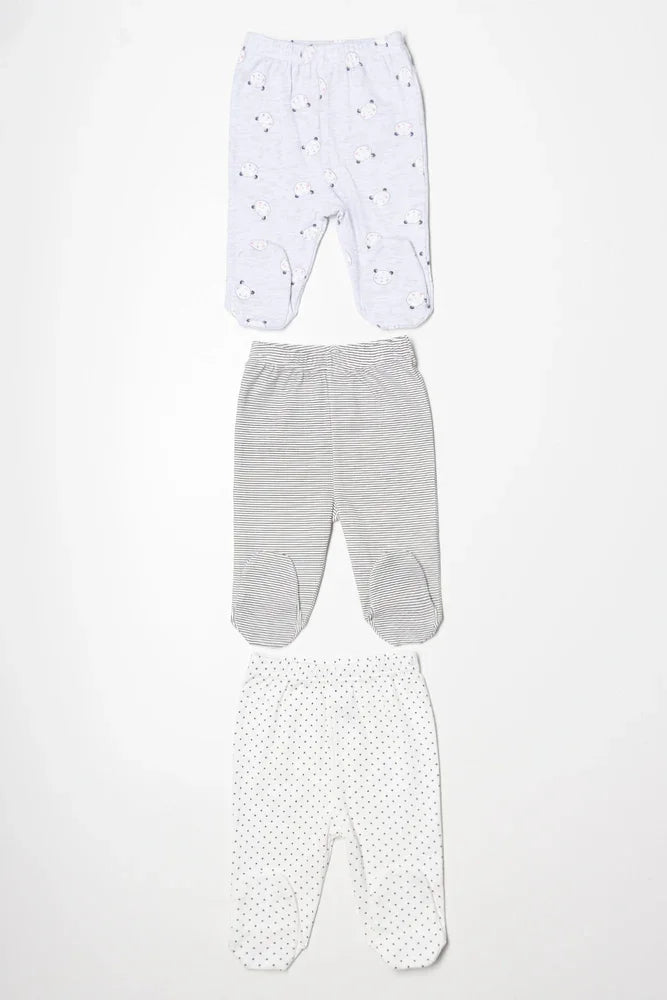 3 Pack Leggings Grey