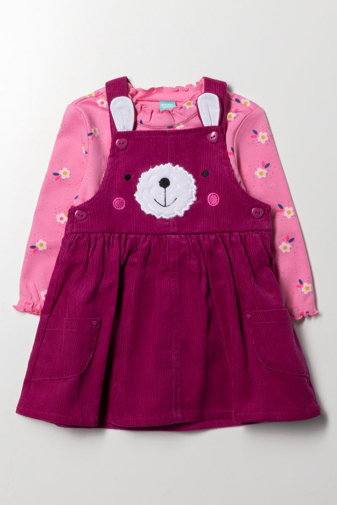 Corduroy Pinni Set Purple