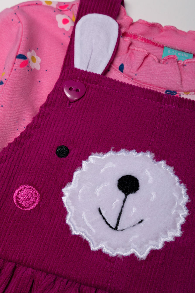 Corduroy Pinni Set Purple