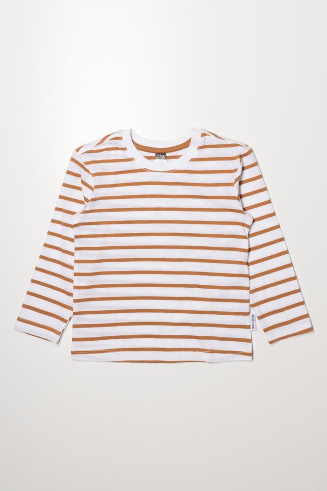 Stripe Long-Sleeve T-Shirt Natural