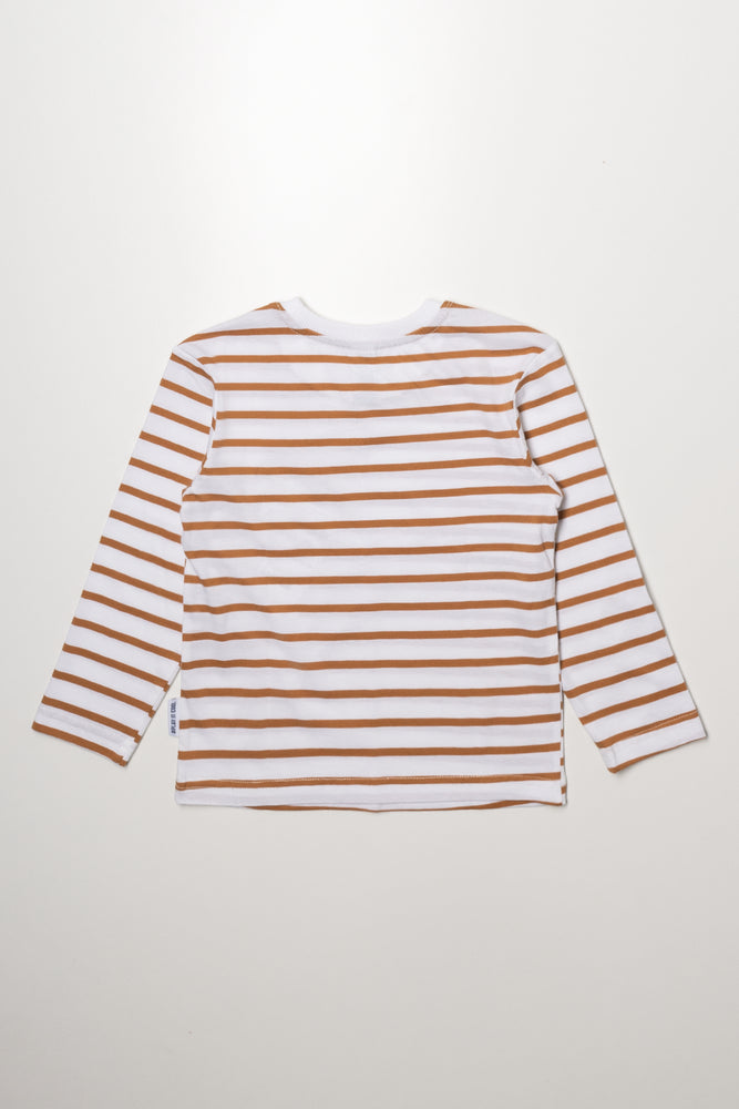Stripe Long-Sleeve T-Shirt Natural (2)