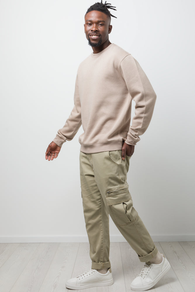 Crew Neck Tracktop Natural (1)