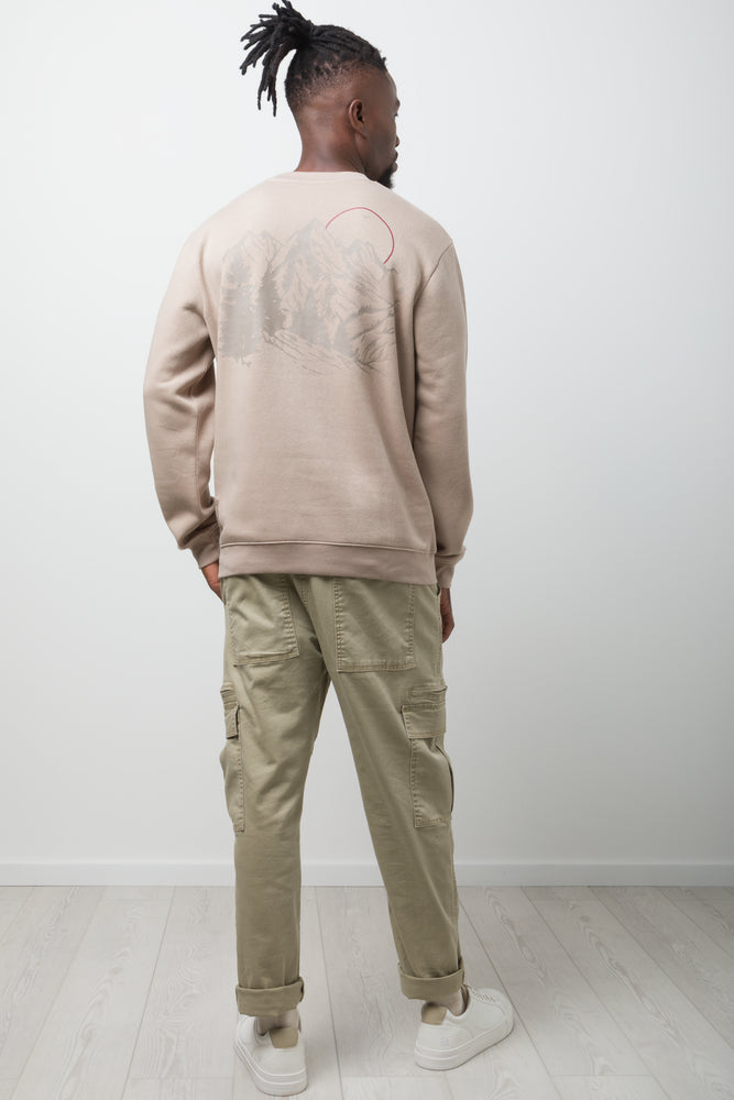 Crew Neck Tracktop Natural (2)