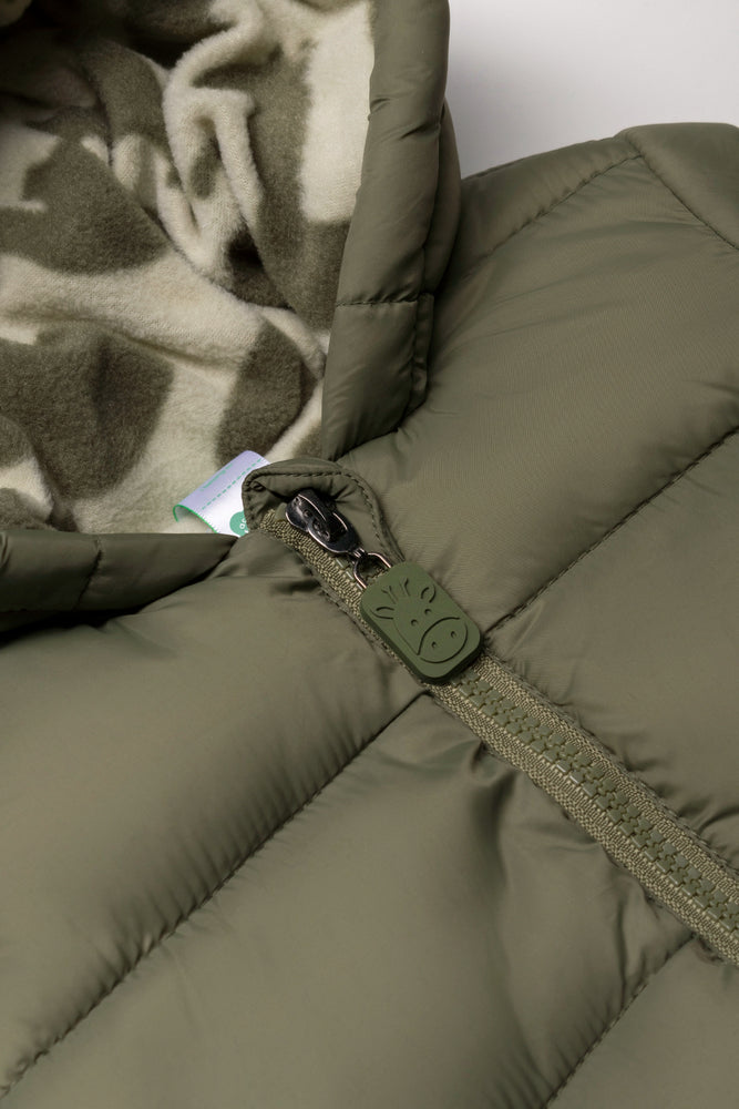 Hooded Puffer Jacket Green