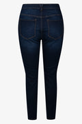 Ripped Skinny Denim Jeans Dark Blue (2)