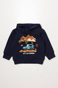 Sequin Hoodie Navy