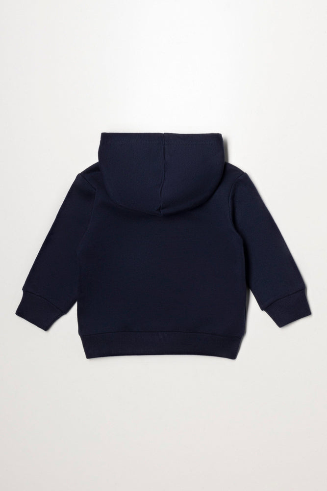 Sequin Hoodie Navy (2)