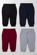 4 Pack Trackpants Black, Navy, Grey And Red (2)