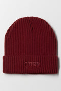 Embroidered Beanie Burgundy