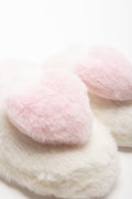 Heart Slippers Cream And Pink (2)