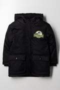 Jurassic World Parka Jacket Black
