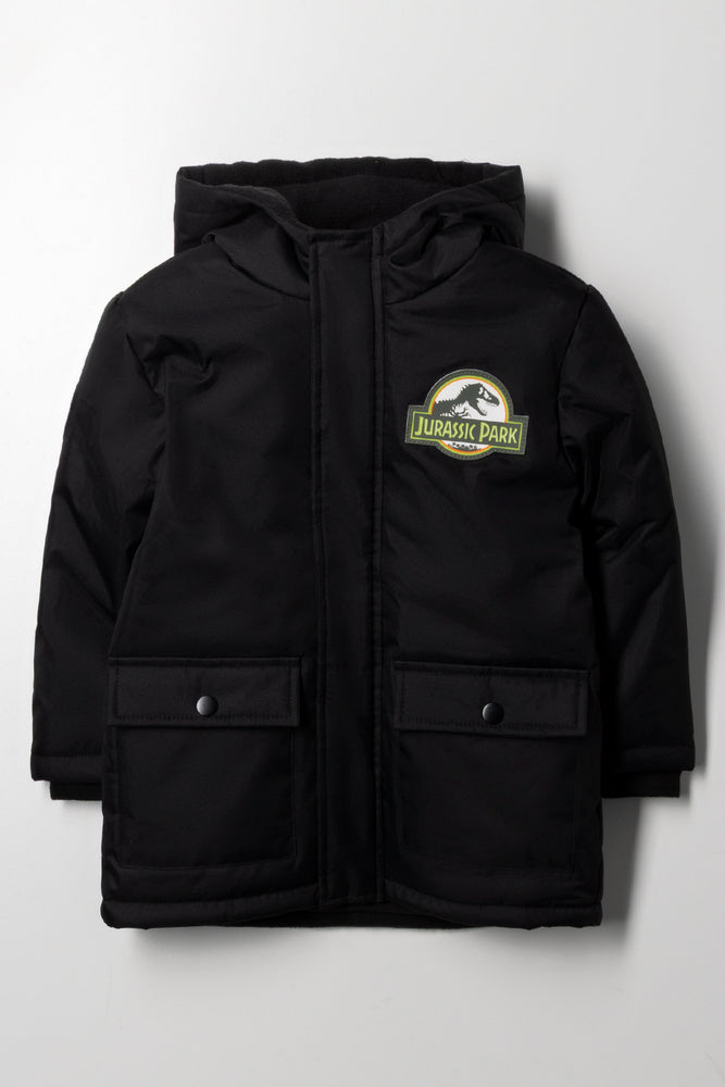 Jurassic World Parka Jacket Black