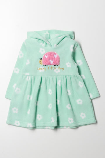 Hooded Dress Green