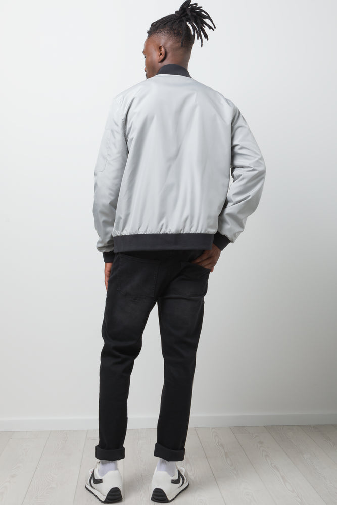 Reversible Bomber Jacket Black And Grey (3)