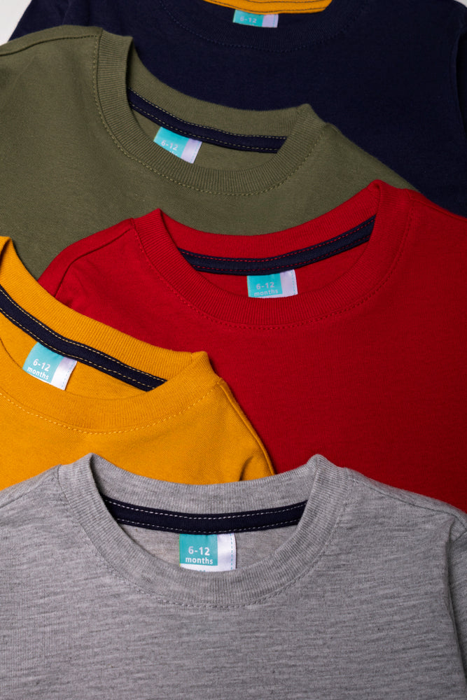 5 Pack T-Shirts Multi (1)