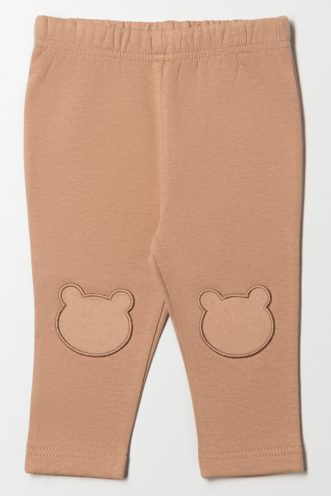 Fleece Leggings Brown