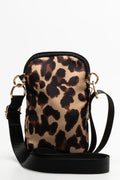 Leopard Print Cellphone Bag Natural (2)