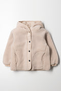 Hooded Borg Jacket Natural