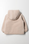 Hooded Borg Jacket Natural (3)