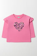 Drop Shoulder T-Shirt Pink