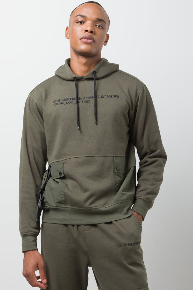 Utility Hoodie Green