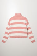 Poloneck Pink And White