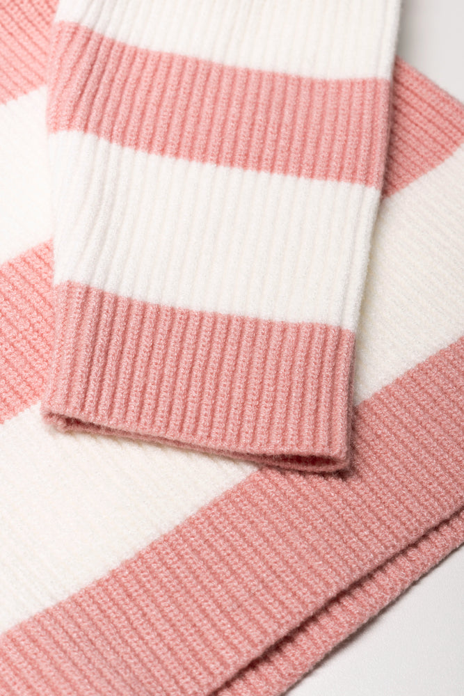 Poloneck Pink And White (1)