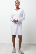 Floral Sleepshirt Light Grey
