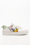 Minnie Mouse Sneakers With Rainbow Laces Cream (1)
