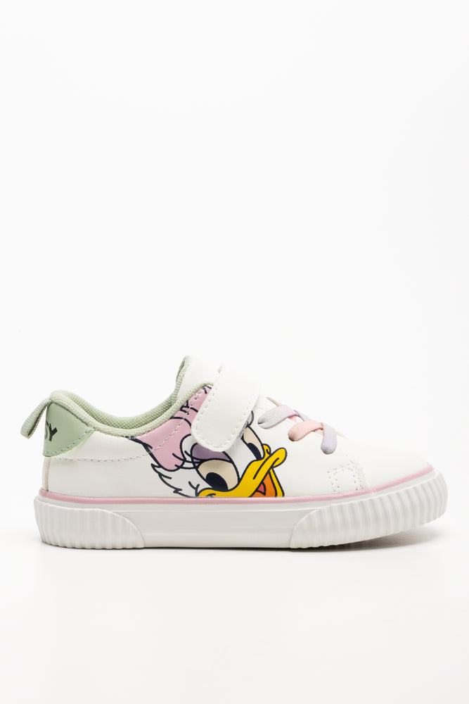 Minnie Mouse Sneakers With Rainbow Laces Cream (1)