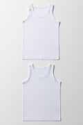 Sleeveless Vest White