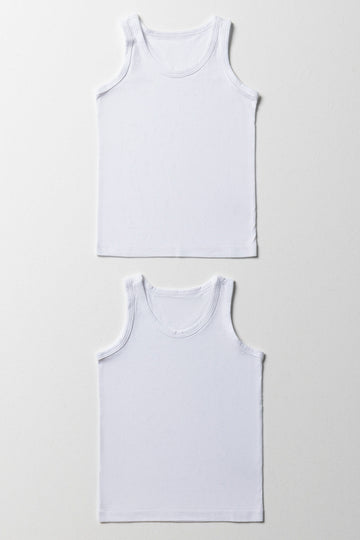 Sleeveless Vest White