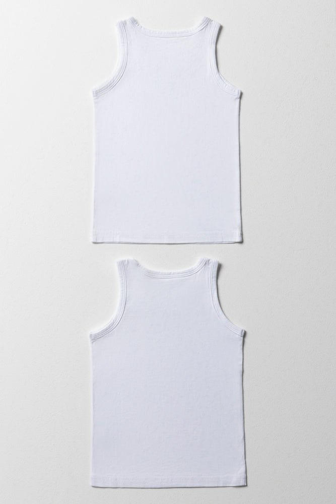 Sleeveless Vest White (2)