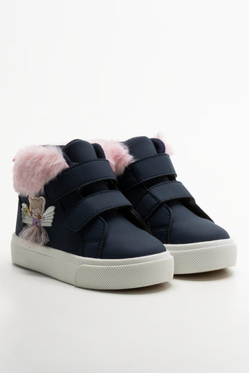 Bunny High Top Sneakers Navy