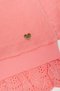 Anglaise Trim Top And Leggings Set Peach (1)
