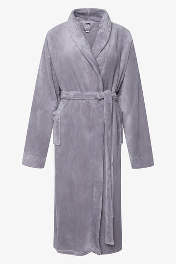 Shawl  Collar Gown Grey