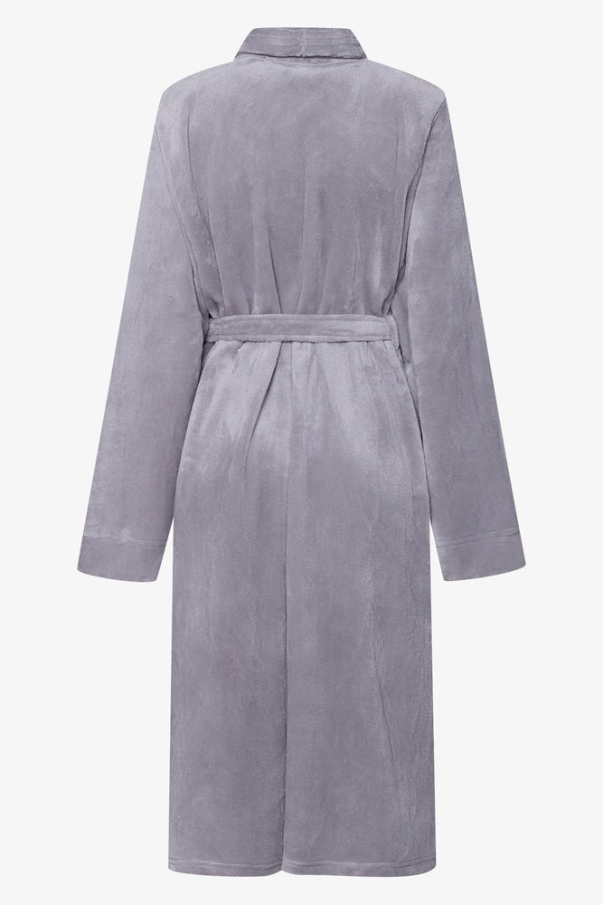 Shawl  Collar Gown Grey (1)