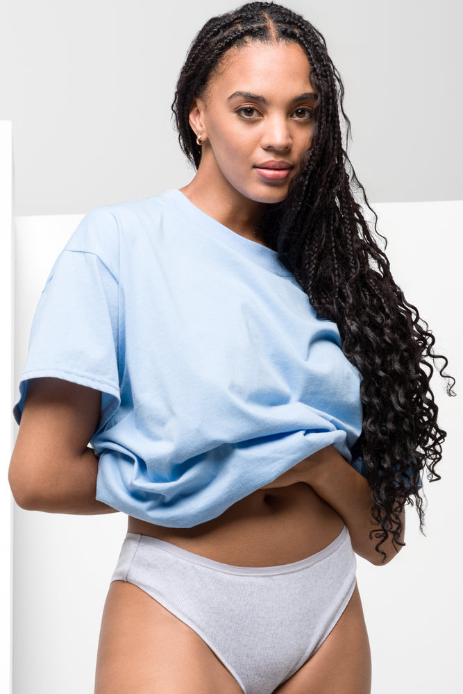 3 Pack Brazilian Panties Blue & Grey
