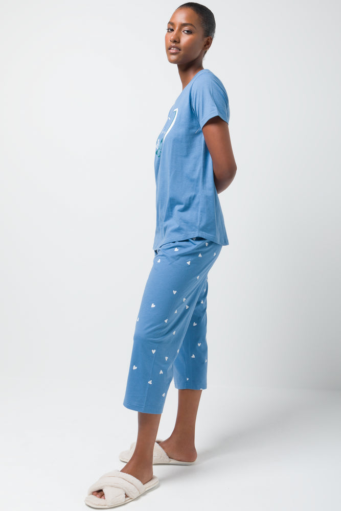 Beautiful Dreamer Capri Pyjamas Blue