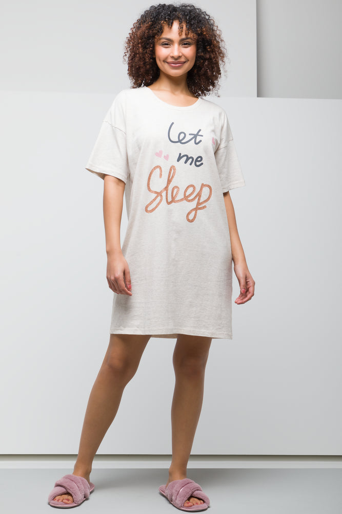 Let Me Sleep Sleepshirt Natural