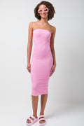 Seamless Midi Bandeau Skirt Pink