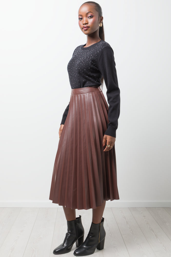 Embellished Long Sleeve Jersey Black